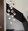 Nordic home decoration, stair chandelier, living room and dining room Pendant lights, ceiling light, indoor lighting