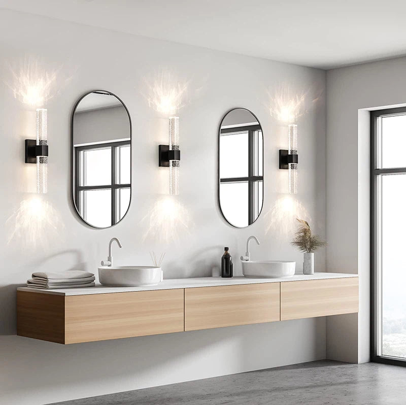 Modern Bubble Crystal LED Wall Lamps Bathroom Dresser Living Room Bedroom Mirror Wall Sconces Indoor Decoration Lighting Lustres