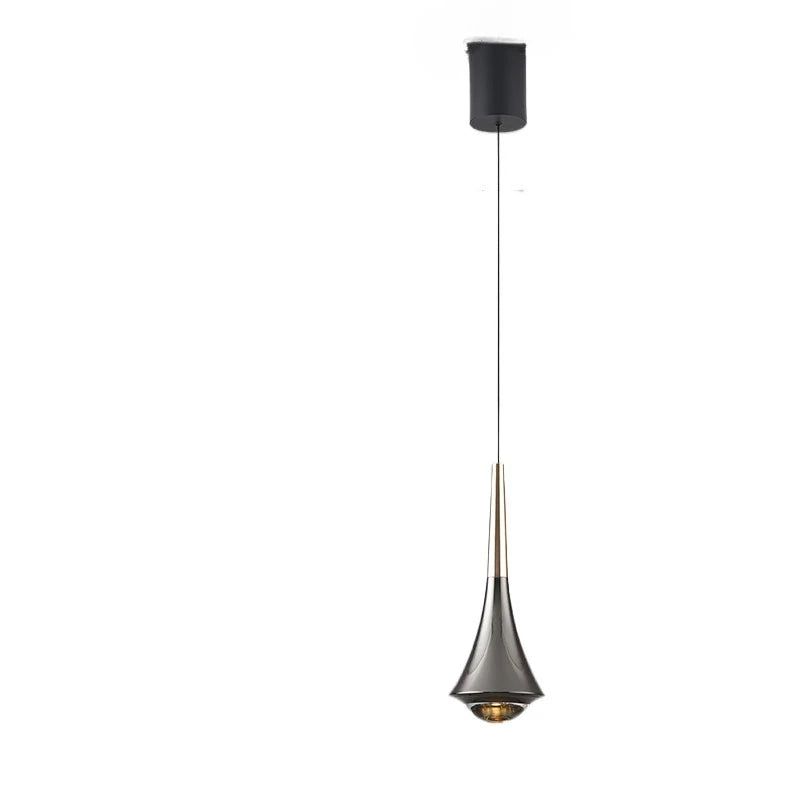 Bedroom Bedside Pendent Lamp Nordic Modern Living Room Study Decoration Simple Creative Light Luxury Bar Glass LED Chandelier