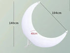 Decorative light Garden courtyard landscape Luminous crescent floor Waterproof solar light