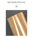 Modern Mirror Led Light Bedside Lamp Wabi Sabi Nordic Cracked Wood Wall Lamp for Living Room Hallway Office Decoration Lamp