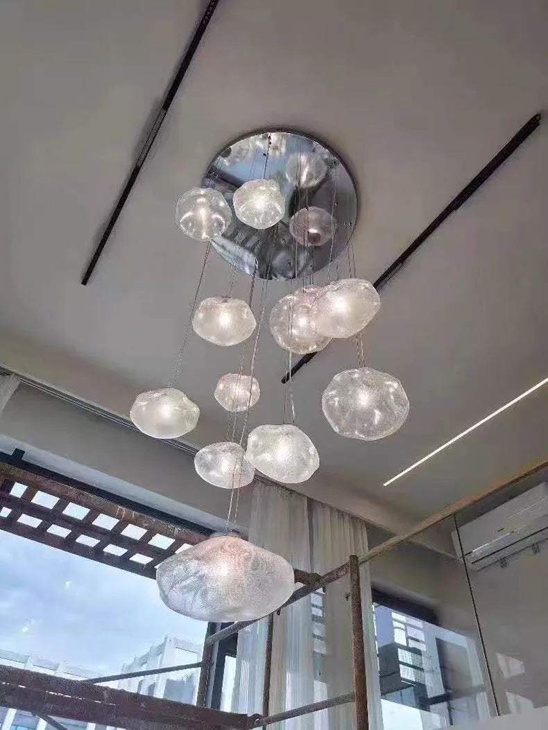 Nordic home decoration, stair chandelier, living room and dining room Pendant lights, ceiling light, indoor lighting