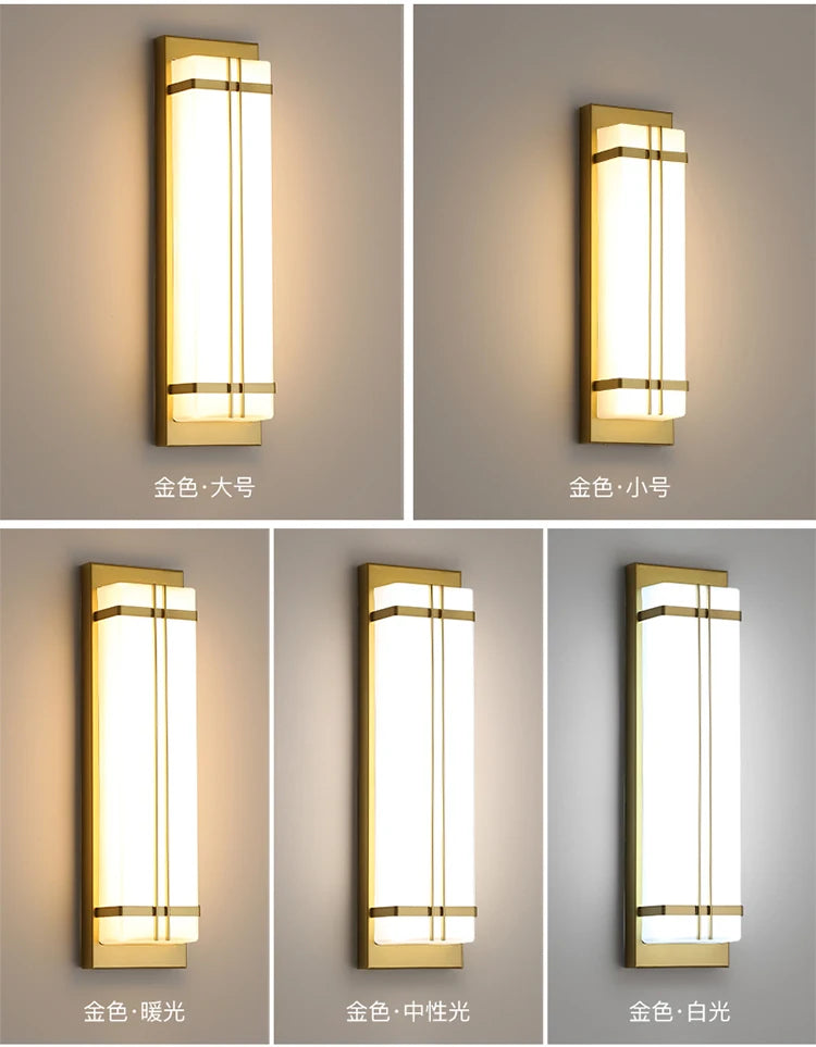 Outdoor wall lamp waterproof wall lamp Internet celebrity creative balcony aisle stairs bedroom living room new Chinese