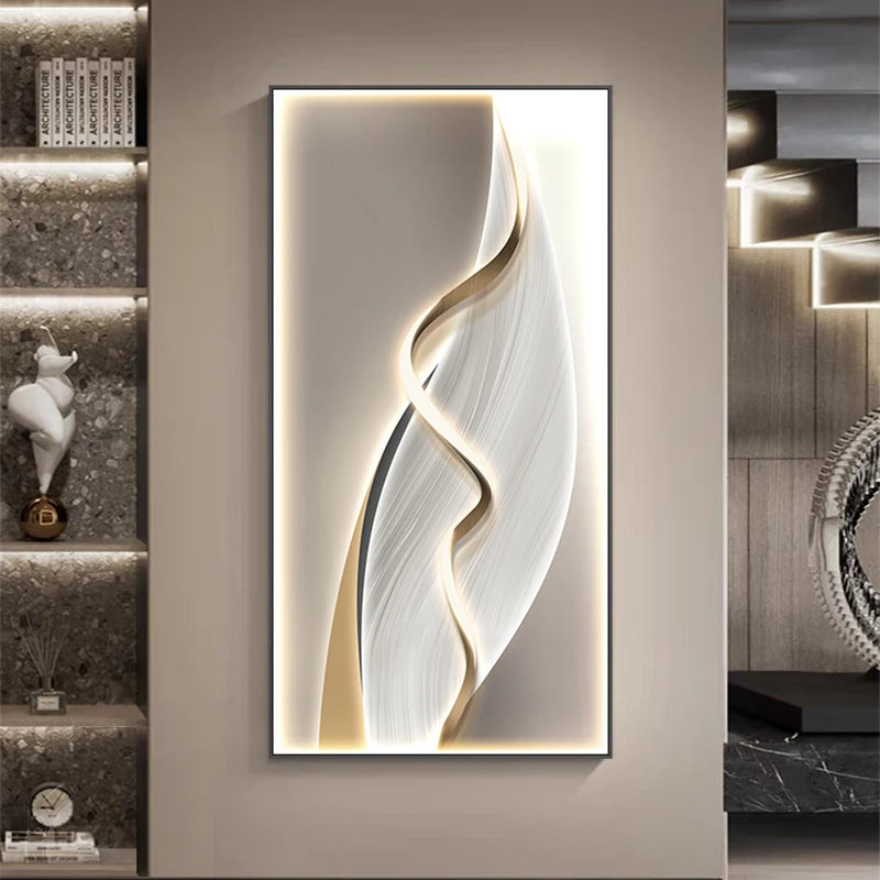 Entrance Foyer Decoration Painting Light High-end Ornament Led Room Light Interior Wall Lamp Home Decoration Item Picture