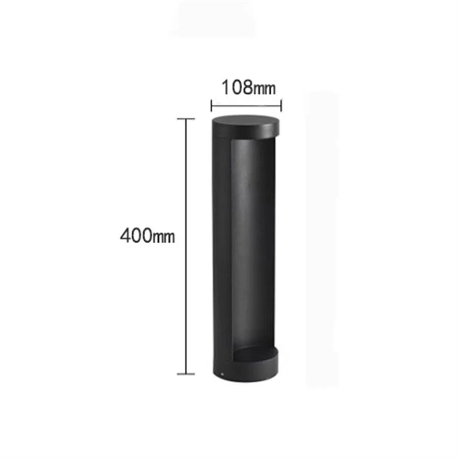 10W Outdoor Garden Landscape Path Light Waterproof Villa Backyard Lawn Bollard Lighting Square Exterior Lawn Column Light