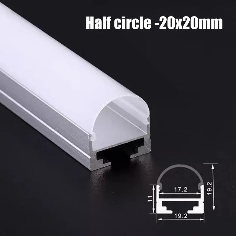 270 Luminescence Circular Led Aluminum Profile 20/30/40Mm Led Channel Diffuser Linear Bar Light Long Strip Pendant Lamp Tubes