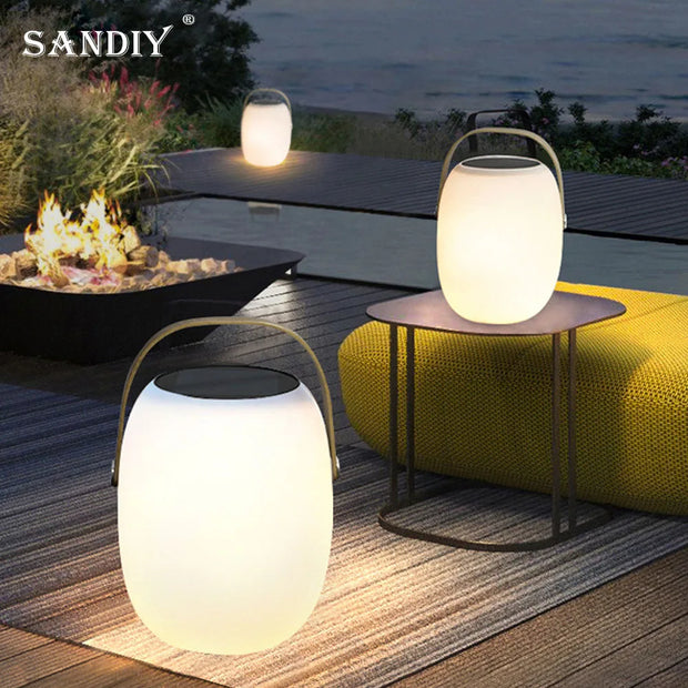 Solar Camping Lights Rechargeable Portable Patio Table Lights Outdoor Waterproof Patio Garden Arrangement Hanging Tent Ambiance