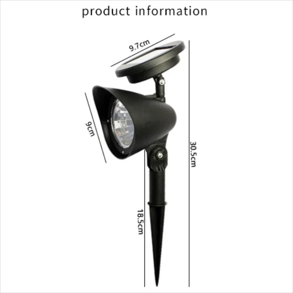 Outdoor Led Solar Spotlight Garden Lights Landscape Decoration IP65 Waterproof for Lawn Courtyard Pathway Tree Separately Lamp