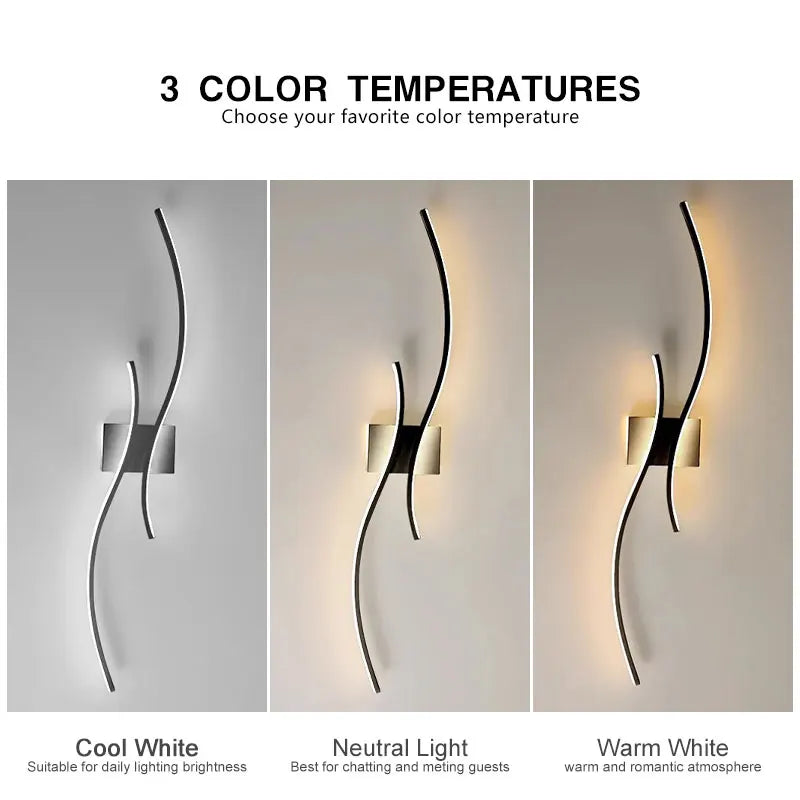 Modern LED Wall Light Fixtures for Corridor Aisle Hardwired Indoor LED Wall Lamps Sconce for Bedroom Kitchen Interior Lighting
