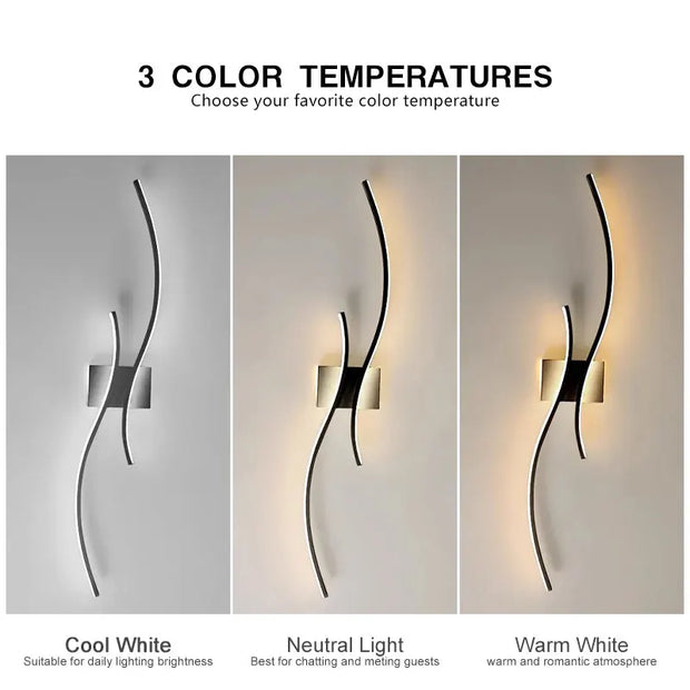 Modern LED Wall Light Fixtures for Corridor Aisle Hardwired Indoor LED Wall Lamps Sconce for Bedroom Kitchen Interior Lighting