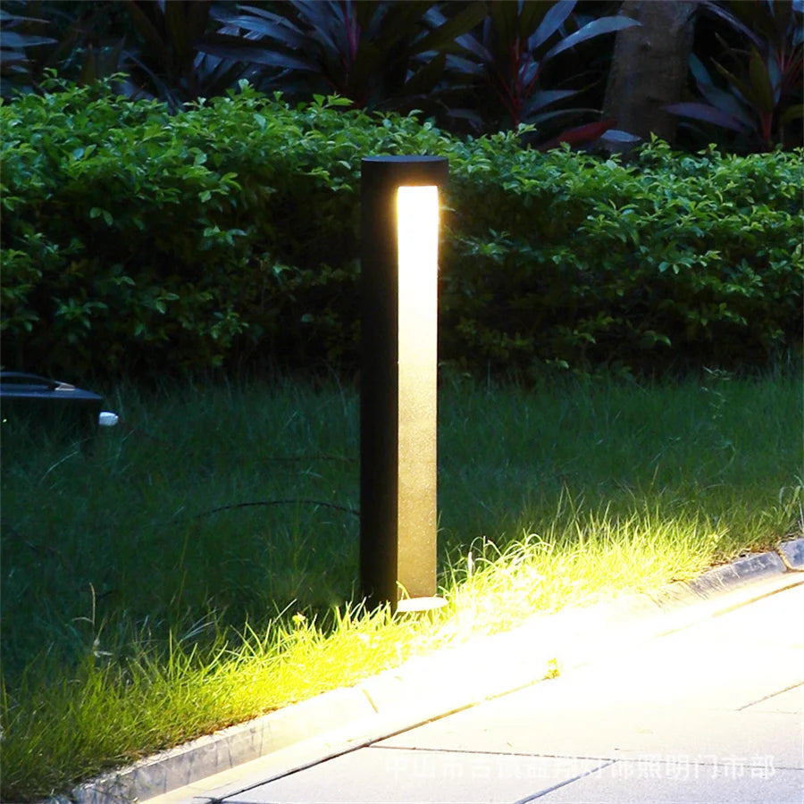 10W Outdoor Garden Landscape Path Light Waterproof Villa Backyard Lawn Bollard Lighting Square Exterior Lawn Column Light