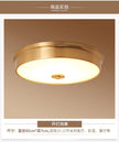 Nordic Modern Copper LED Ceiling Lights Fixtures Kitchen Hallway Balcony Round Ceiling Lamps Minimalist Lampara Gold Lighting