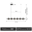 Modern Hanging Led Pendant Lights For Dining Room Kitchen Island long Bar Chandeliers decoration home decor Black light fixtures