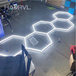 DIY Hair Salon Barbecue Shop Gym Bar Car Showroom 6000-6500k Garage Workshop Ceiling Light Honeycomb Tube Hexagonal LED Lighting