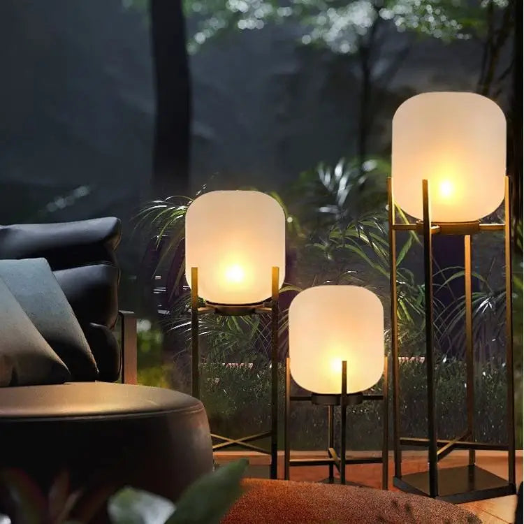 Solar Garden Villa Waterproof Lawn Garden Decorative LampOutdoor Floor Lamp