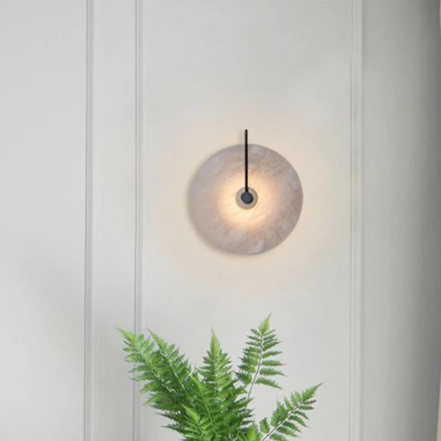 Modern LED Marble Wall Sconce Light Fixture Alabaster Lamp Living Room Bedroom Bedside Home Art Decoration Stone Decor Indoor