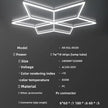 LED Garage Light Diamond Honeycomb Light Car Wash Shop Film Ceiling Car Beauty Workstation Light 126W 6500K