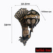 European Style Retro Peacock Wall Lamp Led Hotel Art Wall Lamp Balcony Villa Door Light Suitable For Indoor / Outdoor Lighting