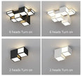 Nordic Designer Combination Honeycomb LED Indoor Ceiling Lamp,Remote Dimming Lustres Living Room Pendant Light Bedroom Decor