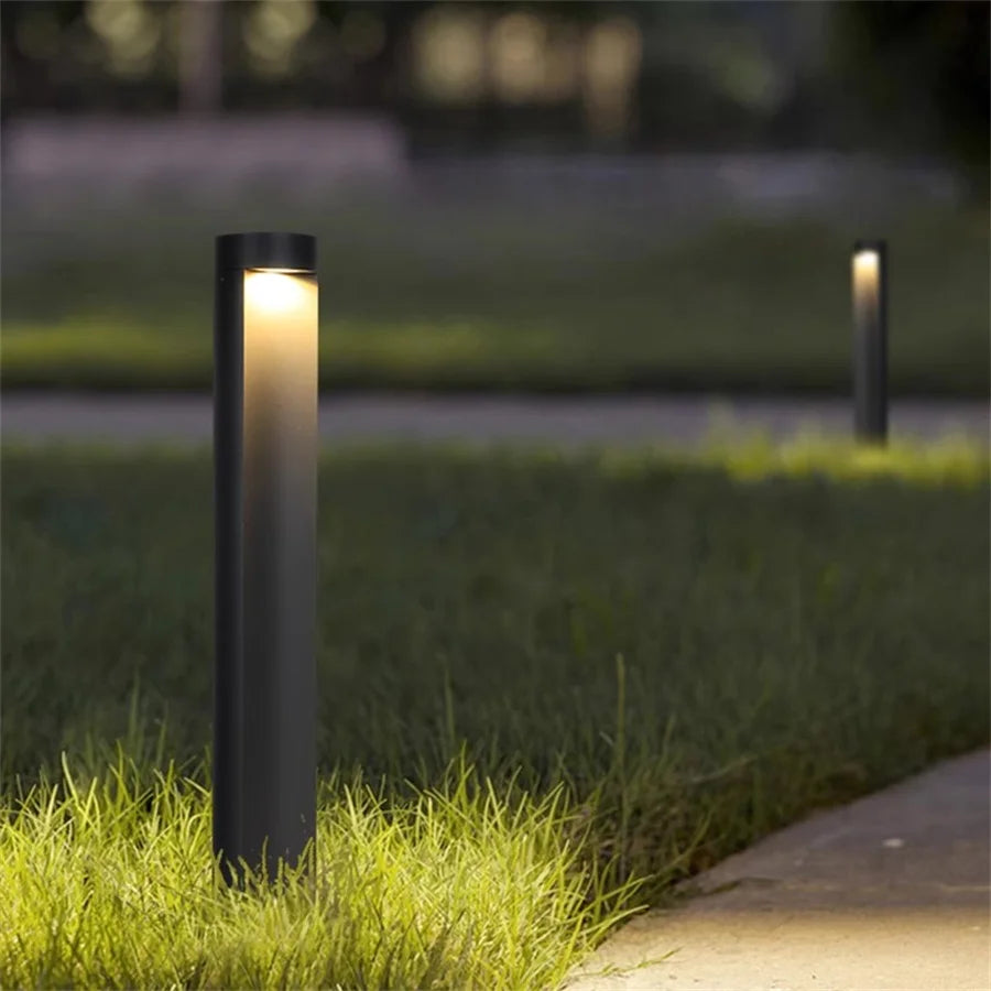 10W Outdoor Garden Landscape Path Light Waterproof Villa Backyard Lawn Bollard Lighting Square Exterior Lawn Column Light