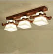 Solid wood ceiling lamp balcony American Scandinavian new chinese aisle corridor light LED Ceiling Lights