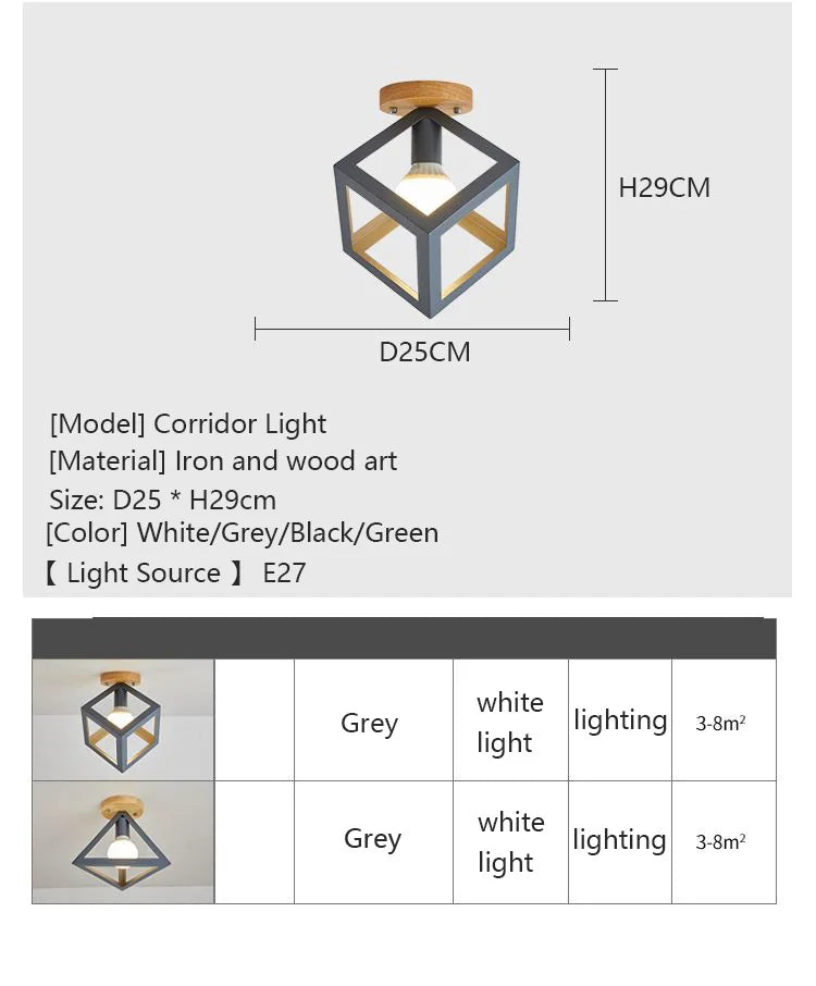 Modern Ceiling Light Hallway Light  Corridor Bedroom Kitchen Villa Restaurant Gallery Living Room Indoor Nordic Ceiling lamp