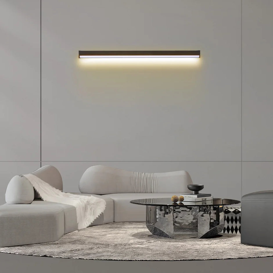 Modern Plug in Long Wall Sconce Indoor Wall Lamp Wall Mounted Light for Bedroom Living Room Hallway