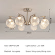 Wabi Sabi Glass Chandeliers For Dining Tables Living Room Kitchen Office Coffee Hanging Lamp Nordic Home Decor Ceiling Lights