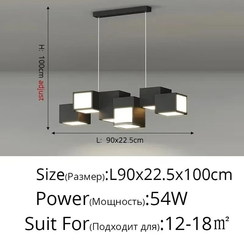 Nordic Designer Combination Honeycomb LED Indoor Ceiling Lamp,Remote Dimming Lustres Living Room Pendant Light Bedroom Decor
