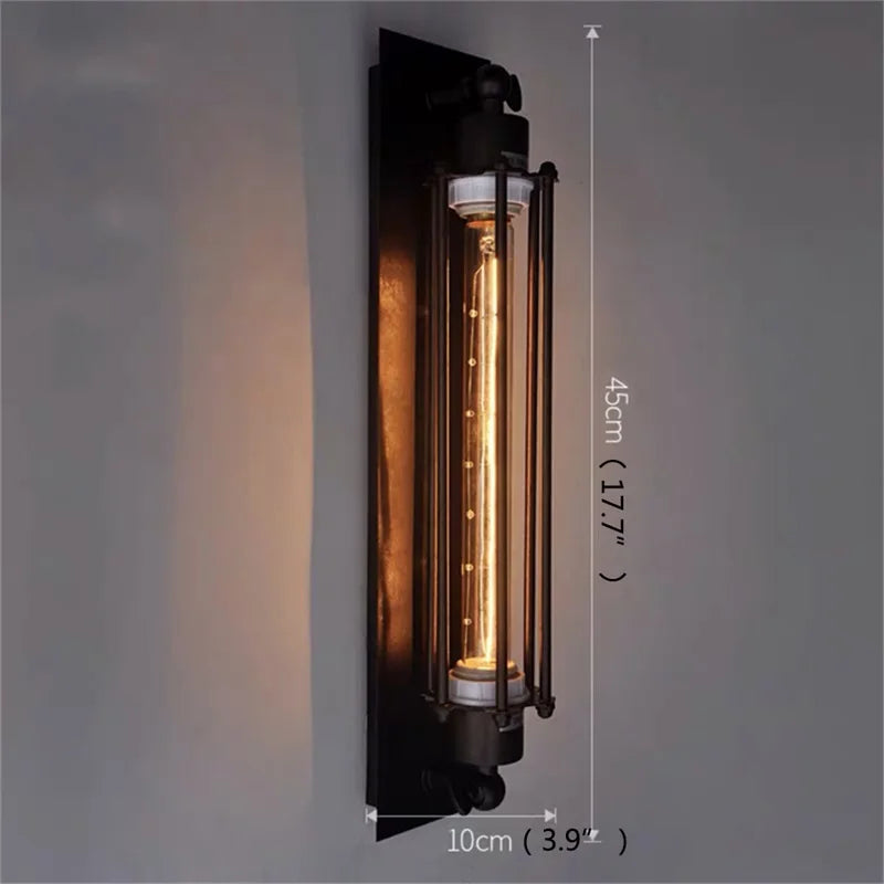 WPD Indoor Wall Lamps Fixtures LED Black Light Classical Lighting Loft  Sconces for Home Bar Cafe