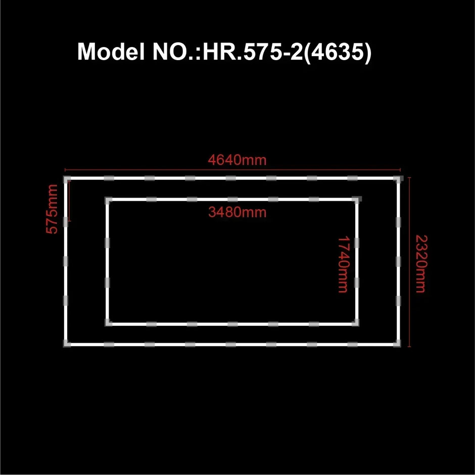 Office Extra Large Workshop LED Light 6500K Garage Ceiling Light Shop Light for Car Detailing Gym Supermarket Show  customized