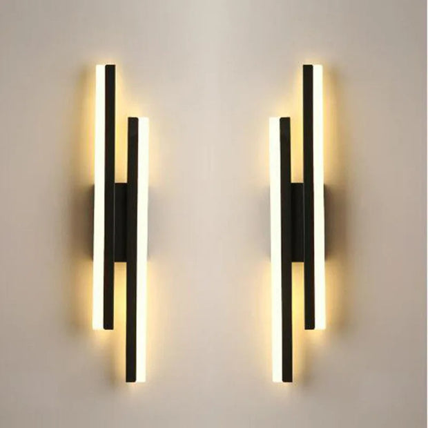 LED Bedroom Wall Lamp Wall Sconces Copper Line Pipe Acrylic Lampshade Indoor Lighting for Living Room Corridor Light Fixture