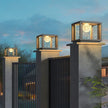 Solar Column Head Lamps Waterproof Courtyard Lamps Gate Pillar Lamps Wall Column Lamps Outdoor Villa Column Head Lamps