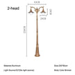 European Outdoor Waterproof Garden Light Villa Courtyard Lawn Lamp Community Park High Pole Street Lamps Landscape Lighting