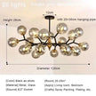 Nordic Glass Ball Lamp Modern Led Ceiling Chandelier Living Room Bedroom Kitchen Dining Room Home Decor Pendant Light Fixture