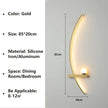 Nordic LED Wall Lamp Stripes Wall Sconce for Bedroom Bedside Living Room Study Stairs Home Decor Indoor Lighting Fixture Luster