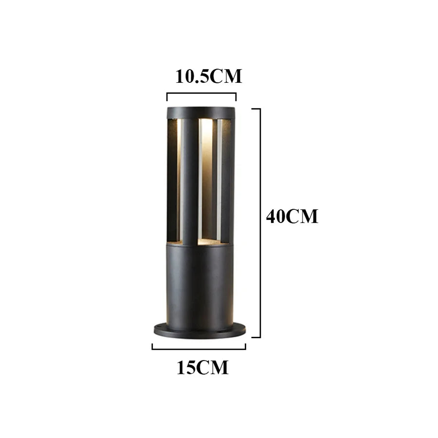 Outdoor Landscape Lawn Lamp Waterproof Villa Garden Courtyard Stand Pole Light Modern Park Community Post Lamp Led Bollard Light