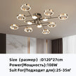 Modern Luxury Nordic Style Aluminum Circle Shaped LED Pendant Light Art Creative Lamp for Living Room Home Decoration Chandelier