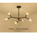 LED Glass Ball Chandelier Pendant Light for Indoor Decorative Lighting - Living Room Bedroom Dining Room