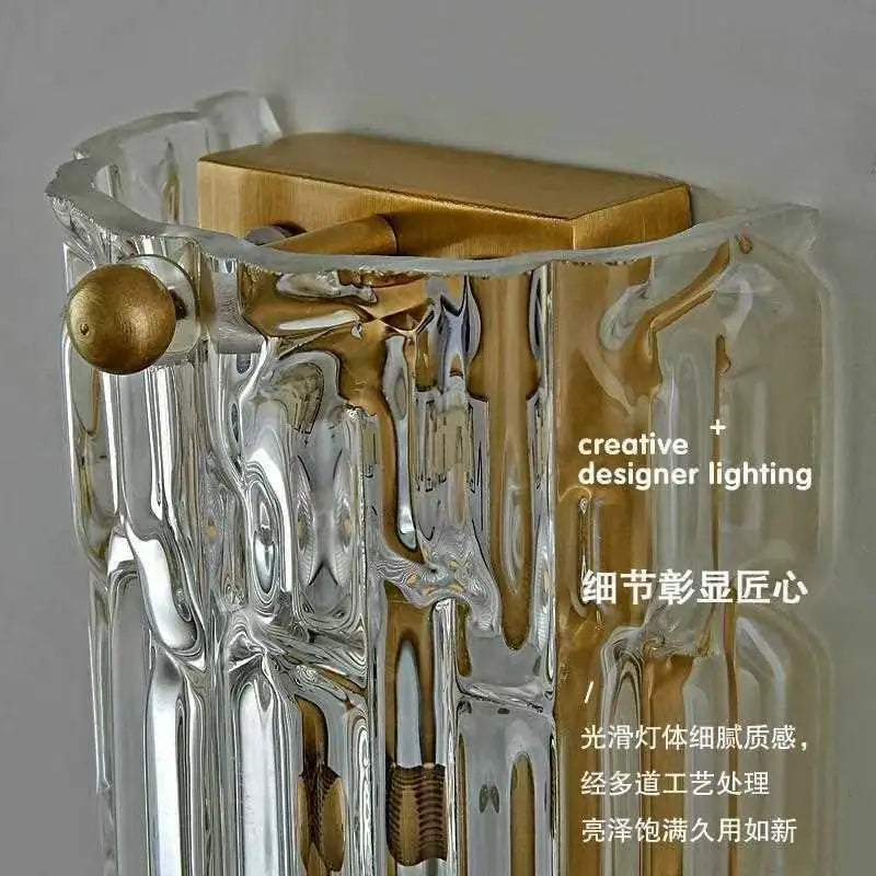 Postmodern Crystal Wall Lamp - Indoor Art Decor Light for Living Room, Staircase & Hallway Atmosphere Lighting