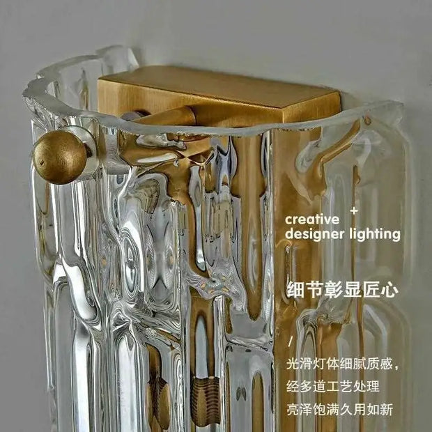 Postmodern Crystal Wall Lamp - Indoor Art Decor Light for Living Room, Staircase & Hallway Atmosphere Lighting