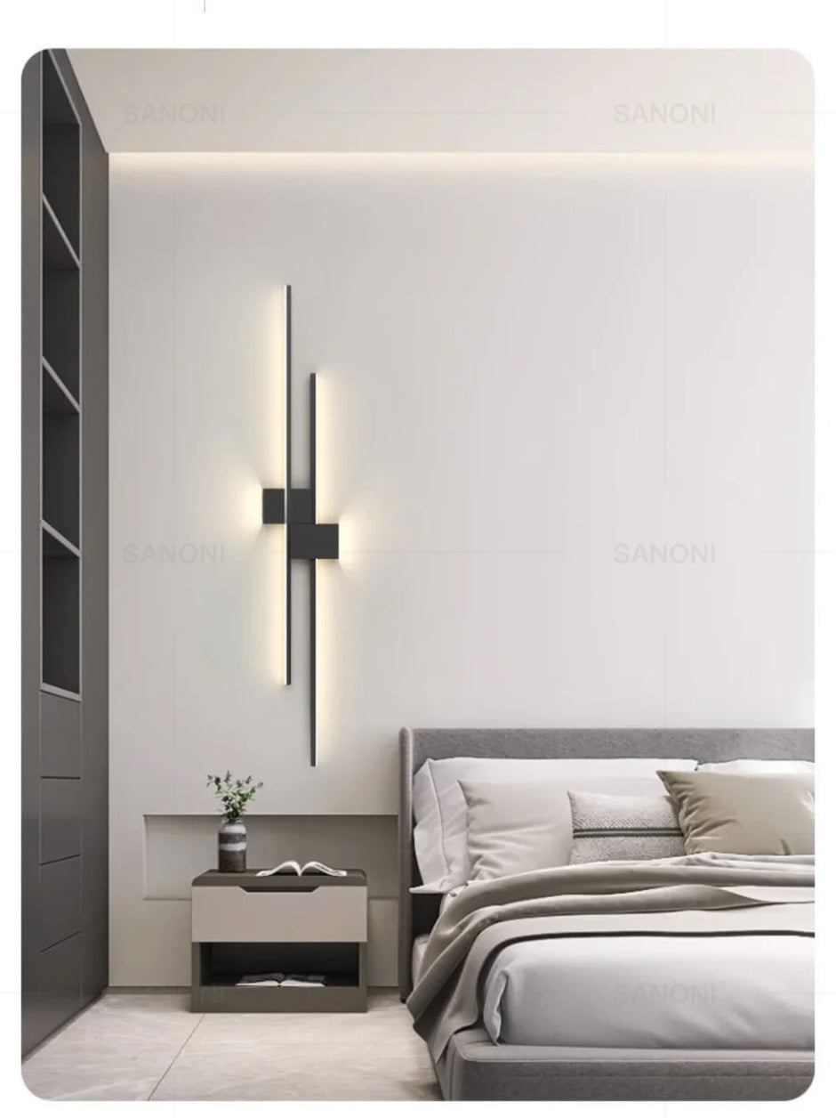 DINDALLED Modern LED Wall Lamp Bedside Sconce for Bedroom Living Room Hallway Home Decor