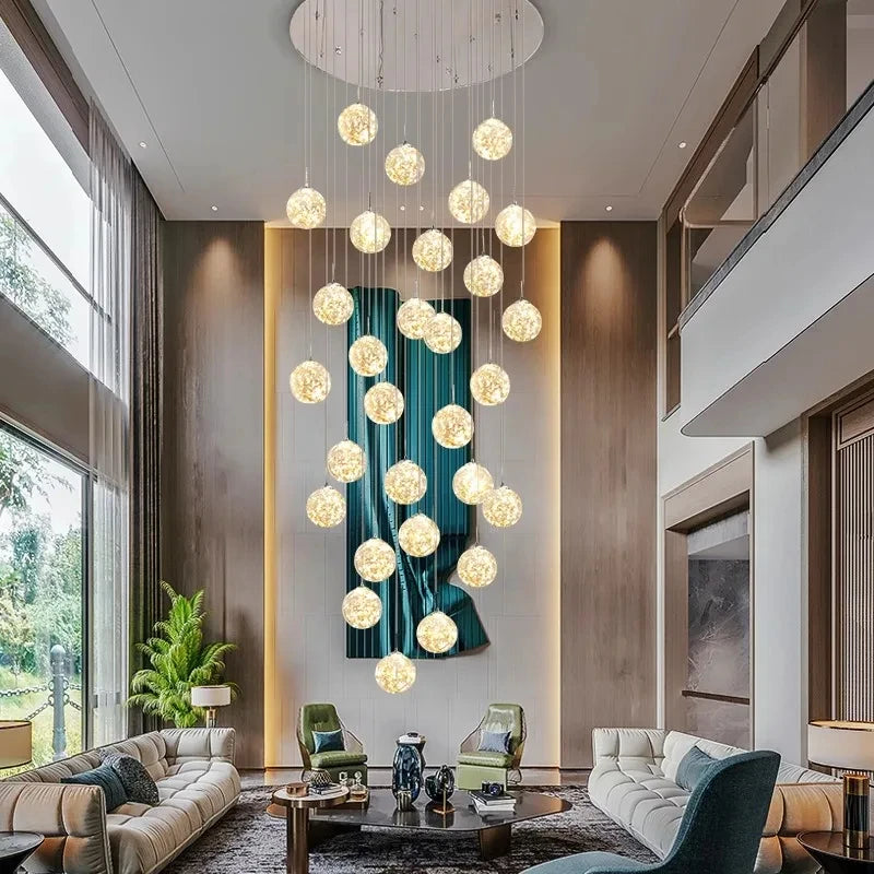 New models Nordic Home Decoration Stair Chandelier Living room and Dining room Pendant Lights Ceiling light indoor Lighting