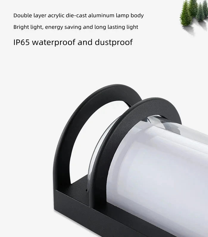 Outdoor LED Wall Lamp Waterproof Villa Lighting Courtyard  Simple Entrance Gate Pillar Outdoor Corridor Terrace Outside