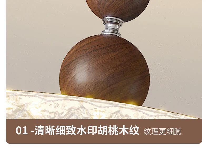 French Mid-Century Style Ceiling Lights Parlor Simple Retro Luxury Gold Resin Pleated Master Bedroom Room Decoration LED Fixture