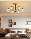Modern LED Glass Ball Chandeliers Living Room Dining Table Salon Chandelier Bedroom Ceiling Chandelier Home Decoration Lighting