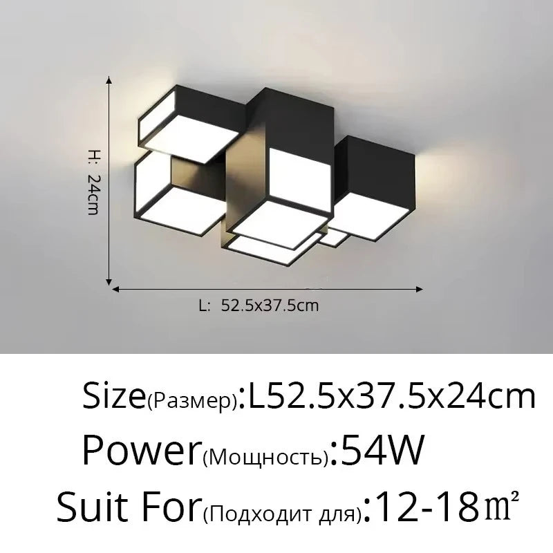 Nordic Designer Combination Honeycomb LED Indoor Ceiling Lamp,Remote Dimming Lustres Living Room Pendant Light Bedroom Decor
