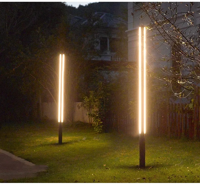 IP65 Waterproof LED Lawn Light 85-265V Landscape Trihedral luminescence Street Lamp For Villa Door Decoration,Outdoor overleng