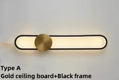 Modern Sconce LED Long Wall Light for Bedroom Living Room Surface Mounted Background Room Decor Wall Lighting Fixture