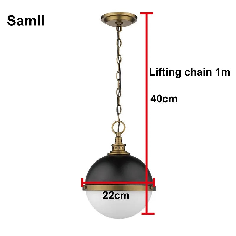 Retro Restaurant Dining Table Single Head Iron Pot Lid Lampshade Industrial Style Store Art Deco LED Round Chandelier